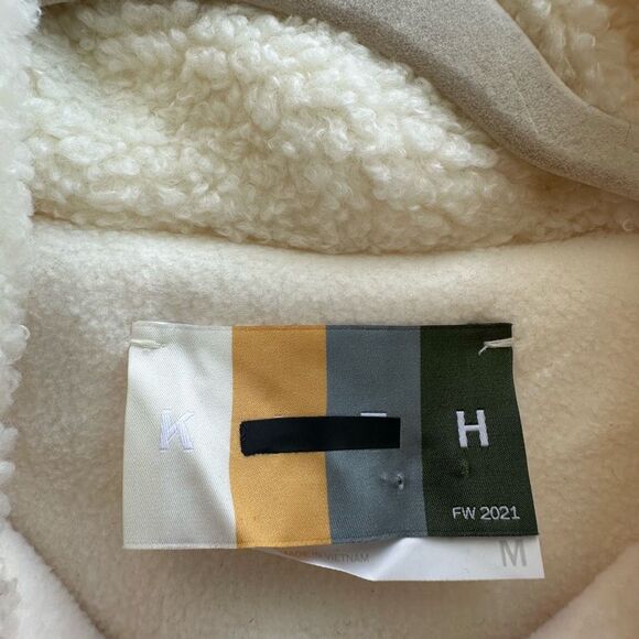 Kith Pinehurst Bonded Sherpa Full Zip jacket mens MEDIUM NEW - Picture 6 of 8